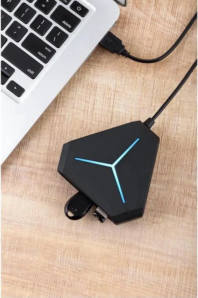 Alt view image 6 of 7 - USB 2.0 Hub Splitter Super Speed 6 Port USB Ultra Slim Data Hub with LED Indication Compatible with Multi-device Desktop Laptop, Notebook PC, Mobile HDD, and More