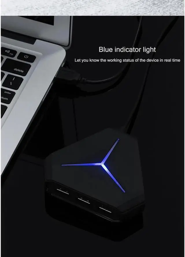 Alt view image 3 of 7 - USB Hub, 6-Port USB 2.0 Hub, with 3ft Cable for Multi-device Desktop Laptop, Notebook PC, Mobile HDD, and More, (6-port USB 2.0 Splitter)