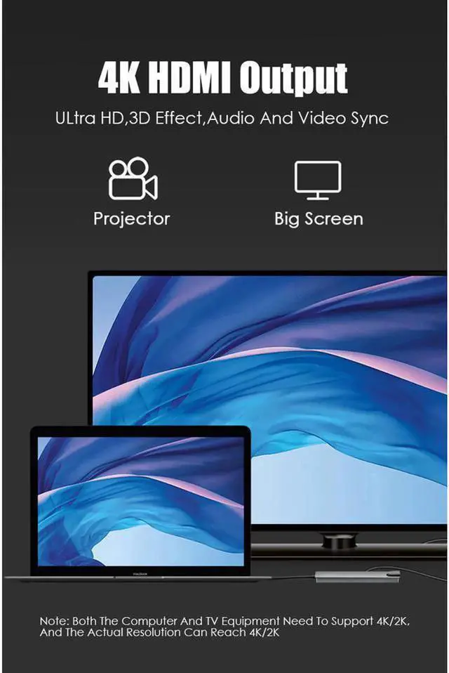 Alt view image 6 of 7 - USB C Hub Multiport Adapter, 8-in-1 Type C Hub with RJ45 Port, USB3.0/2.0 Port,4K HDMI,SD/TF Card Port,87W PD, Type-C Port Docking Station, Compatible for MacBook Pro and Type C Devices