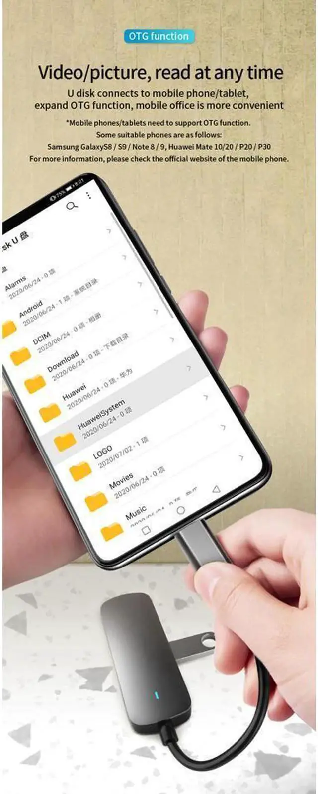 Alt view image 7 of 7 - USB Type C Docking Station, 4-in-1 USB Type C Hub, 3.0 USB C to 4K HDMI Dongle Adapter, 5 GBPS Power Delivery,5Gbps USB-3.0 Data Ports,USB2.0 Ports for Laptop/MacBook Pro Air