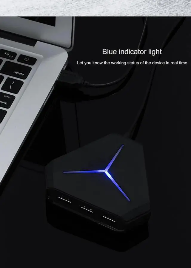 Alt view image 4 of 7 - USB 3.0 Hub Splitter Super Speed 6 Port USB3.0 Ultra Slim Data Hub with LED Indication Compatible with Windows, Mac Os X, and Linux(6USB 3.0)