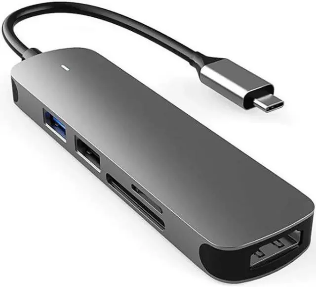 Main image of USB C Hub,USB C Dongle for MacBook Pro/Air&USB-C Laptop,5 in1 USB C to HDMI Multiport Adapter Compatible for USB C Laptops Nintendo and More Type C Devices(4KHDMI USB3.0/2.0SD/TF Card Reader)