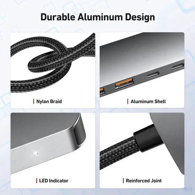 Alt view image 6 of 7 - 4 Ports USB 3.2 Hub 10Gbps, USB 3.2 Gen 2 Hub,4 USB 3.2 Data Ports, Aluminum USB Data Hub for MacBook, Mac Pro, Mac mini, iMac, XPS, PC, Flash Drive, Mobile HDD
Be the first to review this product...