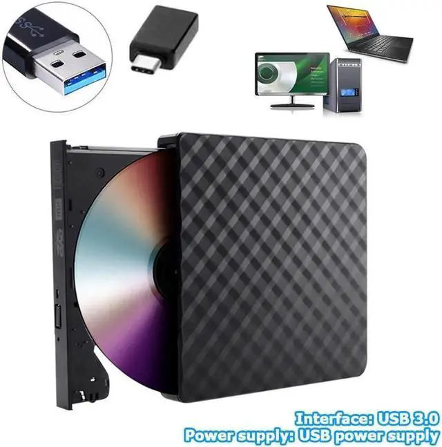 Main image of Type-C/USB3.0 Portable DVD-ROM Optical Drive External Slim CD ROM Disk Reader Desktop PC Laptop Tablet Promotion DVD Player