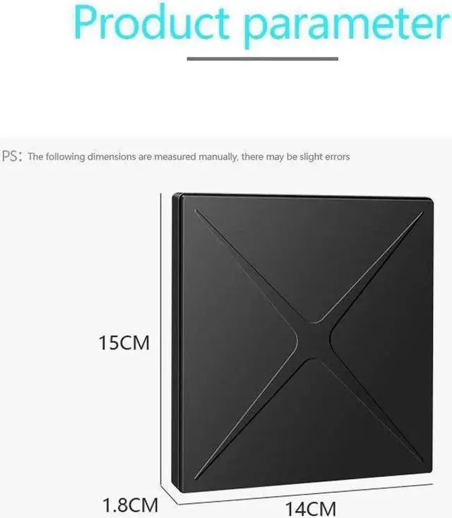 Alt view image 2 of 7 - External DVD/CD Drive USB3.0External DVD CD ROM Burner PortableDVD Player with Type C Adapter CD RW Optical Drive Support SD cards Reader for Laptop Desktop PC Windows Linux OS Apple Mac