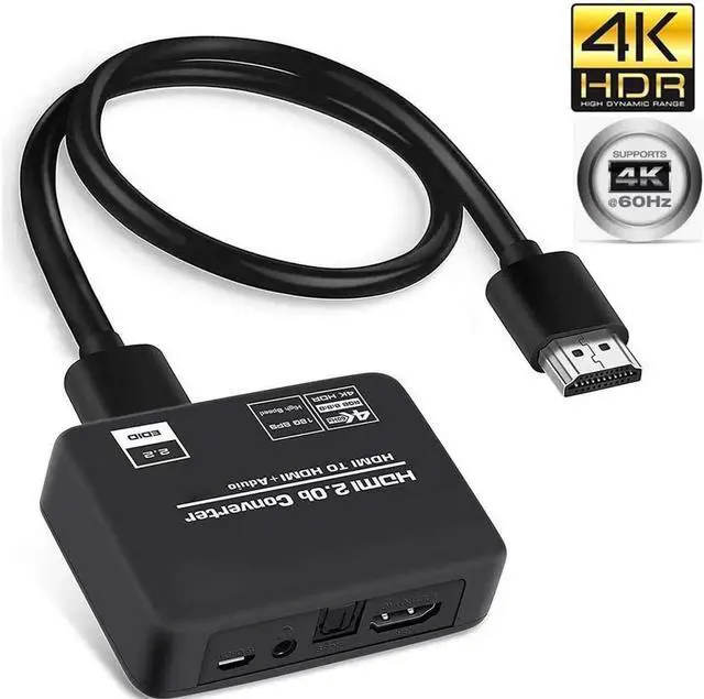 Main image of 4K60Hz HDMI Splitter with Audio Extractor + Optical and 3.5mm Audio Output Support 3D for PS4 Xbox One DVD Blu-ray Player HD TV Projector