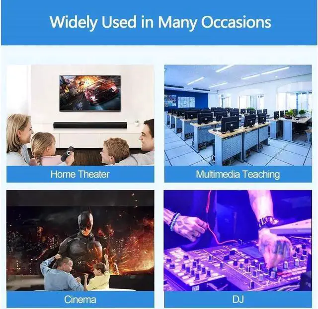 Alt view image 2 of 7 - HDMI Audio Extractor 4K60HZ HDMI 2.0HDMItoHDMI with Audio Optical Toslink SPDIF+RCA L/R and 3.5mm Stereo Audio HDMI Audio Converter Supports ARC HDR10 for Blu-ray Player/DVD/PS4/Xbox360