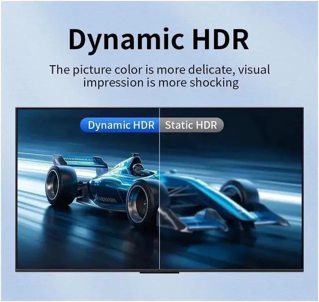 Alt view image 6 of 7 - 4K 120Hz HDMI Splitter 1x2, Duplicate/Mirror,ESTONE 8K HDMI Splitter 1 in 2 Out [Metal Case, 2Port ] , Powered Splitter, 1 Source to 2 Identical Displays HDCP 2.3 EDID for TV, Projector