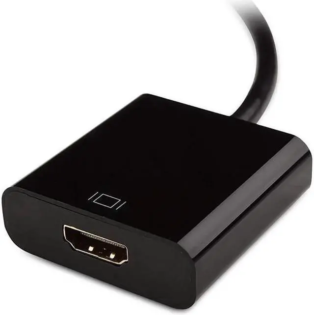 Alt view image 5 of 6 - DisplayPort to HDMI Adapter (DP to HDMI Adapter) Gold-Plated Supporting 1080P for Laptop to Monitor HDTV Projector - Black