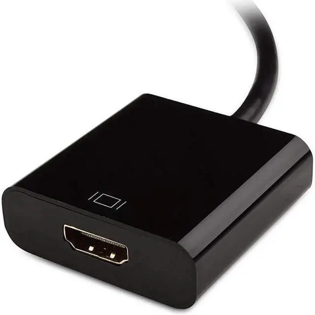 Alt view image 5 of 6 - DisplayPort to HDMI Coverter, DisplayPort Male to HDMI Female Adapter Gold-Plated Cord for and Other Brand - Black