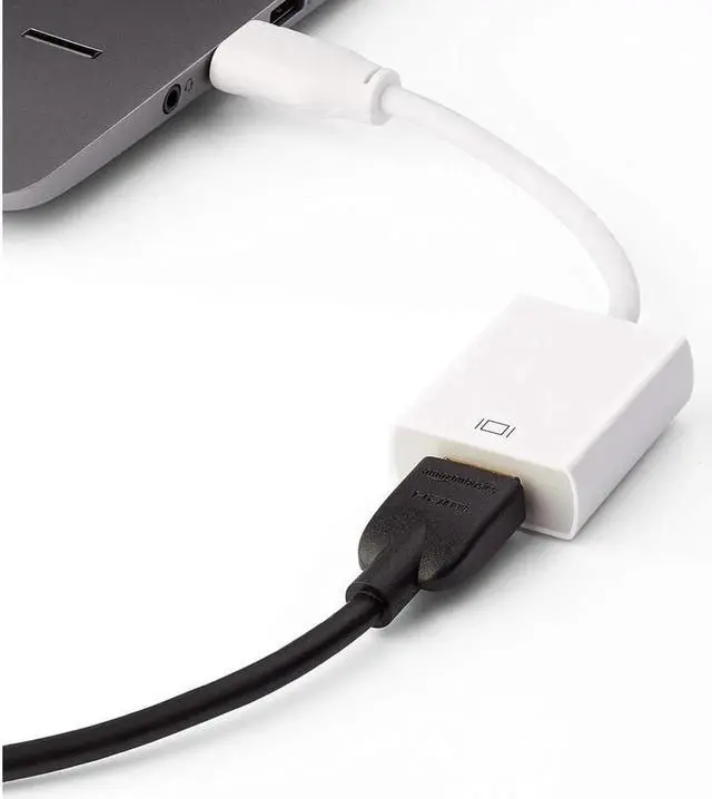 Alt view image 5 of 7 - DisplayPort to HDMI Adapter - Black MALE to FEMALE DP to HDMI Converter for DisplayPort Enabled Desktops and Laptops to Connect to HDMI Displays, White