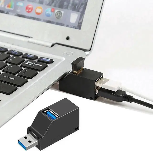 Main image of USB 3.0 HUB Adapter Extender Mini Splitter Box 3 Ports for PC Laptop Mobile Phone High Speed U Disk Reader