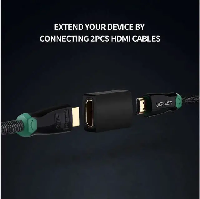 Alt view image 4 of 7 - 4Pack HDMI Coupler 4KHDMI Adapter Female to Female HDMI Connector Support 3D 4K1080P HDMI Extender for HDTV Roku TV stick Chromecast, Nintendo Switch Xbox One PlayStation PS3/4 Laptop PC