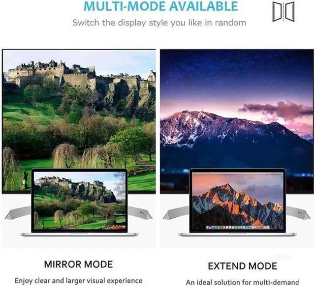 Alt view image 4 of 7 - 5 In 1 Uhd Type C Hub USB3.0 Hdmi Vga Pd Adapter Docking Station Aluminum Alloy Ultra Hd 4k Output Extensive Compatibility