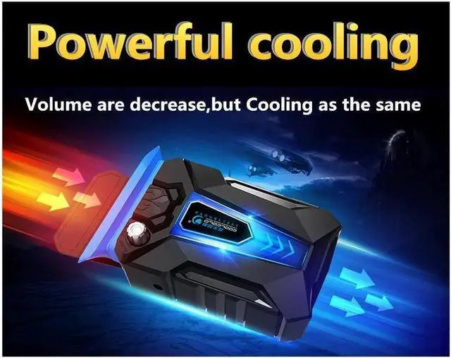 Alt view image 5 of 7 - CoolCold Ice Magic 3 Mini Universal Laptop Cooling Fan USB Plug Exhaust Fan Speed Adjustable Notebook cooler Portable Lighted