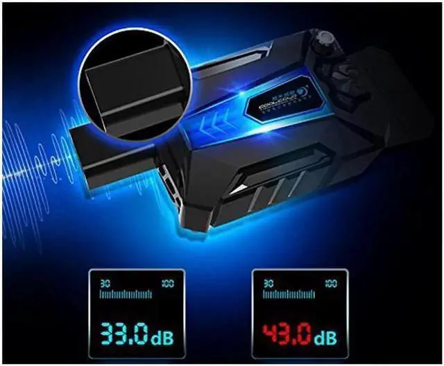 Alt view image 6 of 7 - CoolCold Ice Magic 3 Mini Universal Laptop Cooling Fan USB Plug Exhaust Fan Speed Adjustable Notebook cooler Portable Lighted