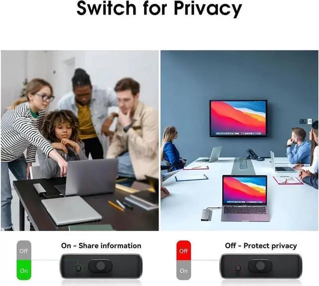 Alt view image 5 of 7 - USB C Docking Station, 8 in 1 USB C Hub with 10Gbps M.2 PCIe/SATA SSD Enclosure, 4K HDMI, 100W PD, 10Gbps USB C/USB-A Gen 3.2/3.1, SD/TF, USB-A Port for Windows, Mac OS USB-C Laptop