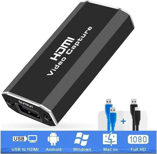 Main image of 4K HDMI Video Capture Card,Video Record Card,Audio Capture Adapter,HDMI to USB Audio Video Recording in 4K 1080P60 for Teaching,Broadcasting,Gaming,Streaming,Video Conference