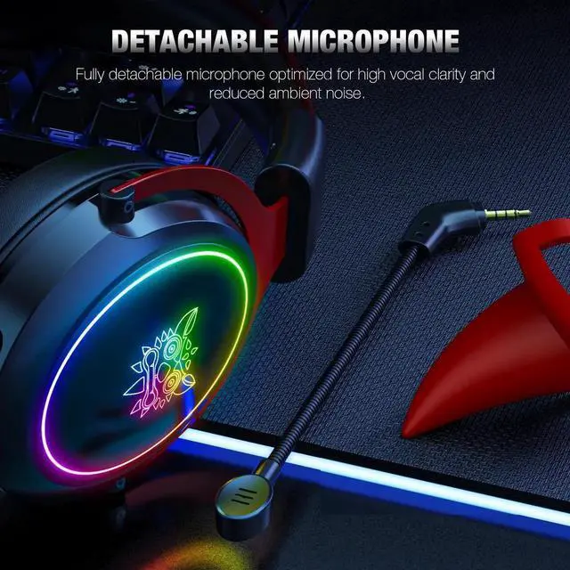 Alt view image 6 of 6 - Gemdeck Headphones Anime Devil Cat Ears Cartoon Headphones