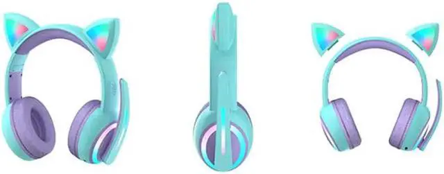 Alt view image 7 of 7 - Gemdeck Kids Headphones for School, Volume Control Foldable and Adjustable On-Ear Headphones Blue