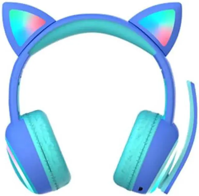 Main image of Gemdeck Kids Headphones for School, Volume Control Foldable and Adjustable On-Ear Headphones Blue