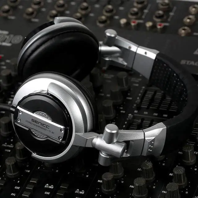 Alt view image 6 of 6 - Gemdeck DJ Headphones Over Ear Headphones for Studio Monitoring and Mixing