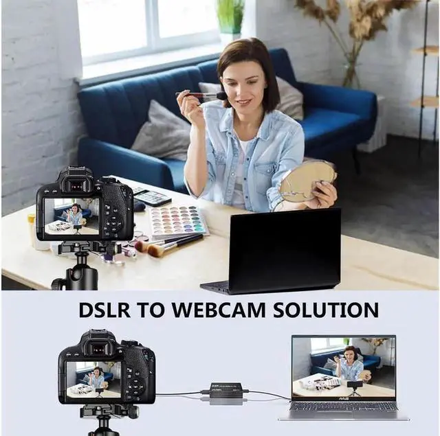 Alt view image 3 of 7 - Capture Card 1080p 60fps 4K30Hz HDMI Video Game Capture Card to USB A/C with Microphone & HDMI Loop-Out, Low Latency Record Broadcast Live Streaming for Nintendo Switch/PS5/OBS/PC/Camera