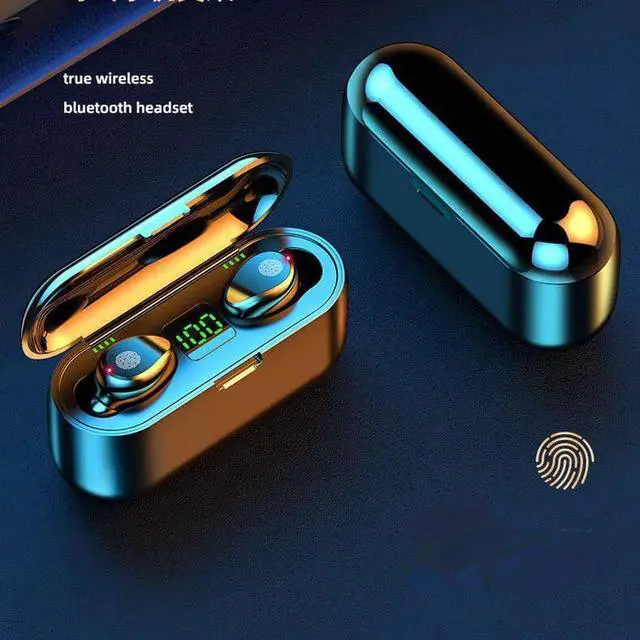 Alt view image 4 of 5 - Gemdeck Bluetooth Wireless Headphones In-Ear Earphones Earbuds With Led Display Black