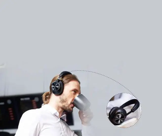 Alt view image 4 of 6 - Gemdeck Wireless Bluetooth Headphones HD Stereo Headphones Built-in Microphone