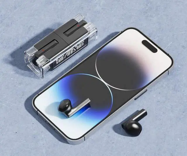 Alt view image 2 of 5 - Gemdeck Wireless Earbuds Bluetooth 5.3 Headphones Wireless Earphones Black