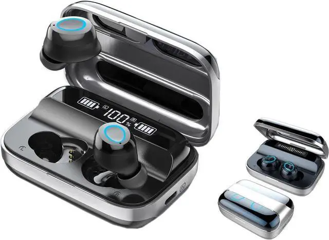 Main image of Gemdeck Wireless Earbuds, Bluetooth 5.1 Earbuds Bluetooth Headphones HD Stereo Noise Cancelling Wireless Earphones in Ear with Mic, USB-C Charging Case, IP6 Waterproof Headset for Sports