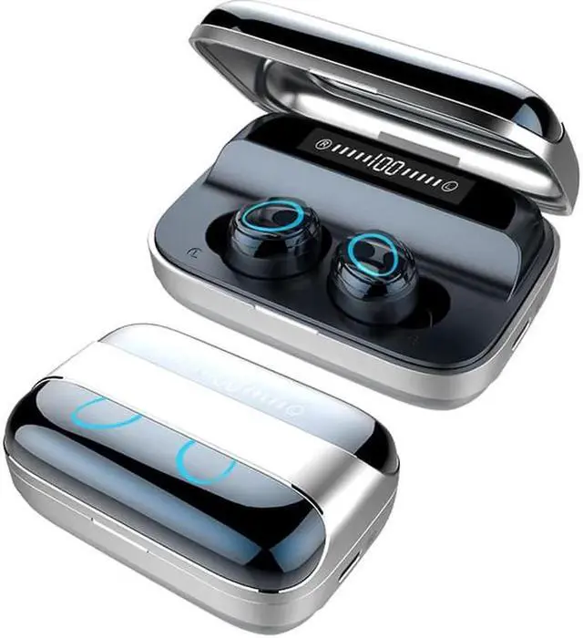 Alt view image 5 of 5 - Gemdeck Wireless Earbuds, Bluetooth 5.1 Earbuds Bluetooth Headphones HD Stereo Noise Cancelling Wireless Earphones in Ear with Mic, USB-C Charging Case, IP6 Waterproof Headset for Sports