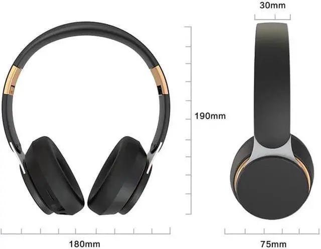 Alt view image 4 of 7 - Gemdeck Headset Bluetooth Stereo Headset Card, Wired Stereo Foldable Sports Music Bluetooth Headset