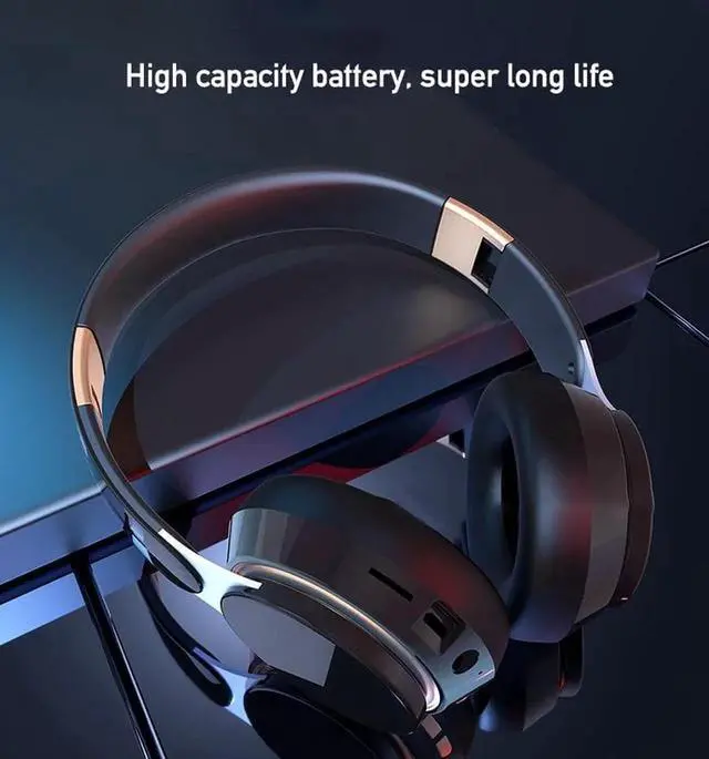 Alt view image 7 of 7 - Gemdeck Headset Bluetooth Stereo Headset Card, Wired Stereo Foldable Sports Music Bluetooth Headset