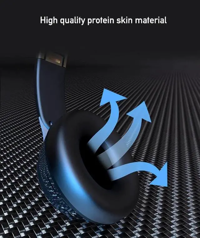 Alt view image 3 of 7 - Gemdeck Headset Bluetooth Stereo Headset Card, Wired Stereo Foldable Sports Music Bluetooth Headset