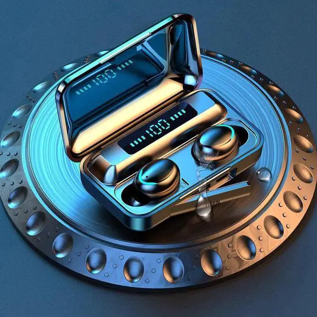 Alt view image 7 of 7 - Gemdeck Bluetooth Headset V5.1 Wireless Headset with Battery Display Charging Case