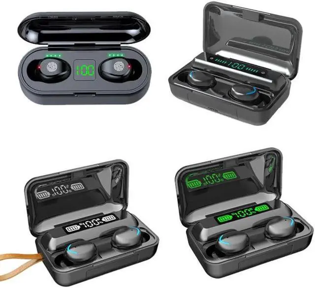 Alt view image 3 of 7 - Gemdeck Bluetooth Headset V5.1 Wireless Headset with Battery Display Charging Case