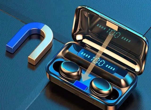 Alt view image 4 of 7 - Gemdeck Bluetooth Headset V5.1 Wireless Headset with Battery Display Charging Case