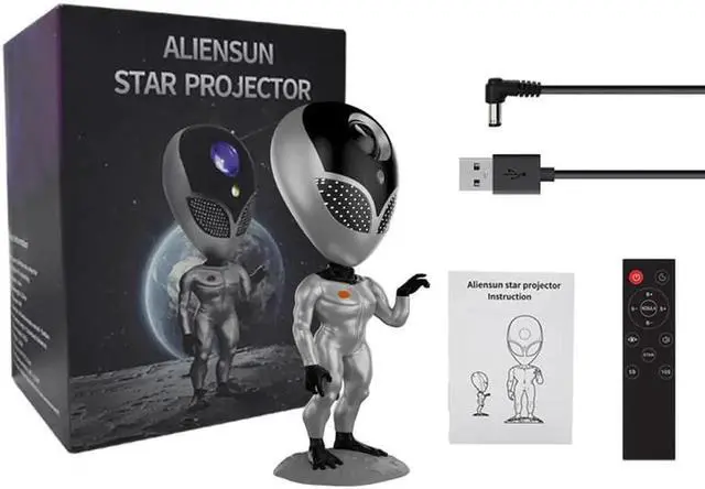 Alt view image 4 of 5 - Gemdeck Alien Galaxy Star Projector Nebula Night Light LED Starry Sky Projector