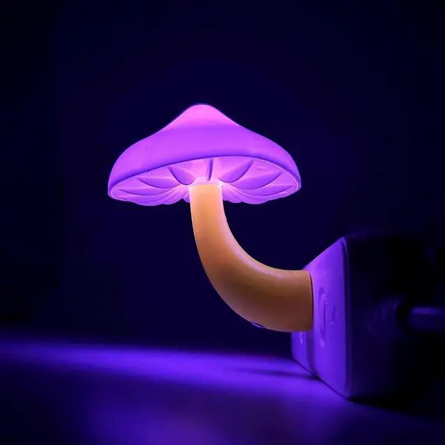 Alt view image 5 of 7 - Gemdeck Mushroom Night Light, Plug-in LED Night Light, Wall Based Mushroom Lamp for Room