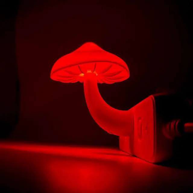 Alt view image 6 of 7 - Gemdeck Mushroom Night Light, Plug-in LED Night Light, Wall Based Mushroom Lamp for Room