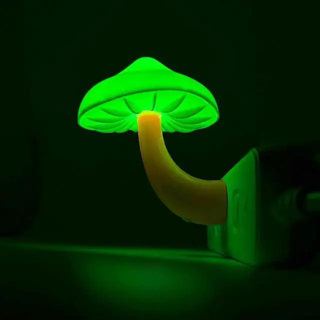 Alt view image 4 of 7 - Gemdeck Mushroom Night Light, Plug-in LED Night Light, Wall Based Mushroom Lamp for Room