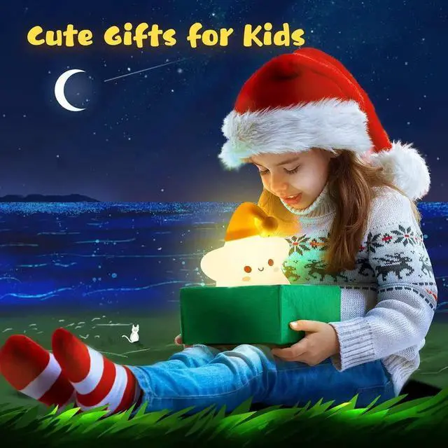 Alt view image 5 of 6 - Gemdeck Silicone Cute Stars Night Light, Baby Star Night Light, Battery Night Light Lamp