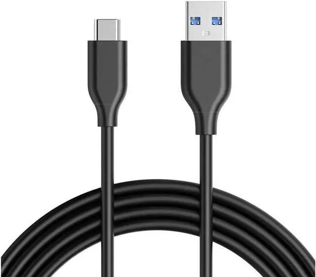 Main image of USB C Cable (USB 3.0), USB A to USB C Charger (3ft) Fast Charging Cord Compatible with Samsung Galaxy Note 9 S9 S8 Note 8, LG V30 G6 G5, Pixel, Nintendo Switch-Black