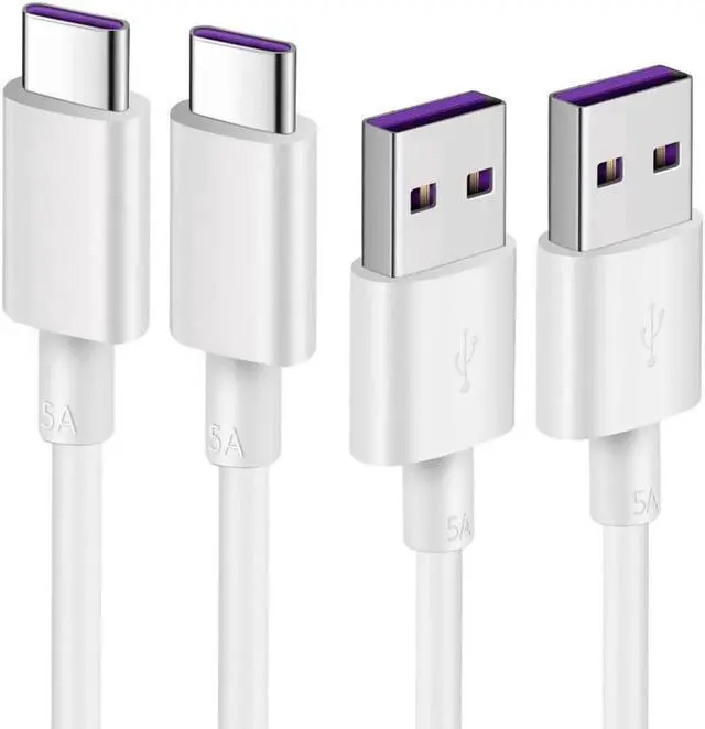 Main image of USB C Cable, 5A Fast Charging 2-PACK 3.3FT Almost Unbreakable Type C Cable /USB3.0 Charging Cord Compatible with Samsung Galaxy S8/S9, MacBook, LG G6 V20 G5,Huawei Mate 20 Pro Mate20
