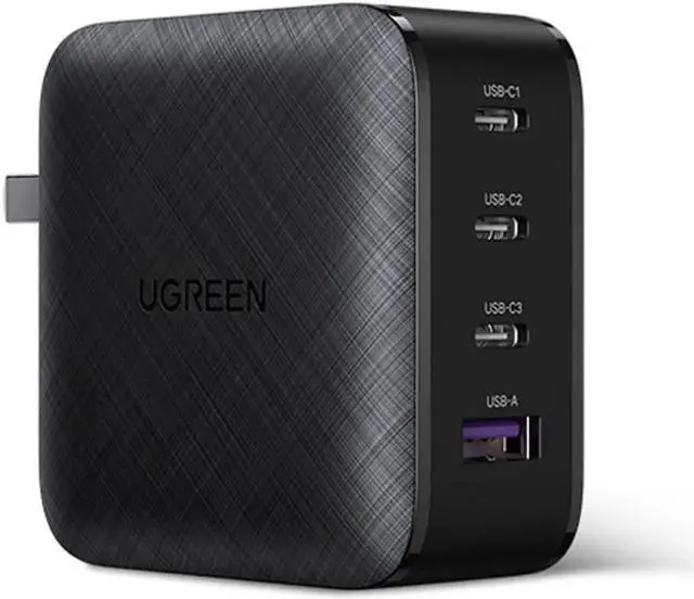 Alt view image 3 of 6 - 65W USB C Charger [GaN Tech & USB-IF Certified], PD 3.0 Adapter with 4-Port, Support iPhone Fast Charging, Compatible with MacBook Air/Pro 13/16, iPad Air/Pro, Galaxy, iPhone 11/XS/XR