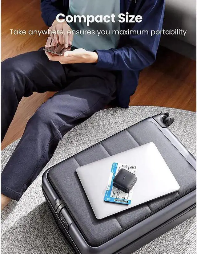 Main image of 65W USB C Charger [GaN Tech & USB-IF Certified], PD 3.0 Adapter with 4-Port, Support iPhone Fast Charging, Compatible with MacBook Air/Pro 13/16, iPad Air/Pro, Galaxy, iPhone 11/XS/XR