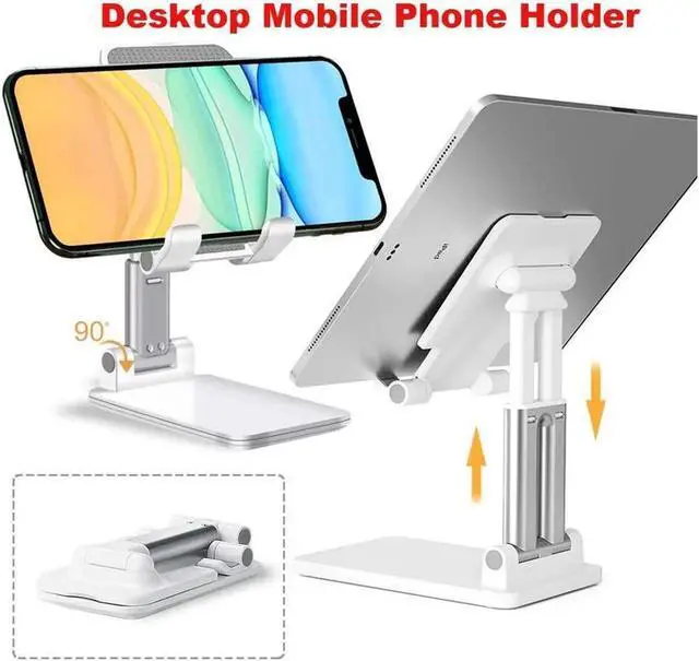 Main image of Universal Desktop Mobile Phone Holder Stand for IPhone IPad Adjustable Tablet Foldable Table Phone Desk Stand Holder Compatible with All Phone iPhone iPad Tablet 4-13'' Desk Accessories