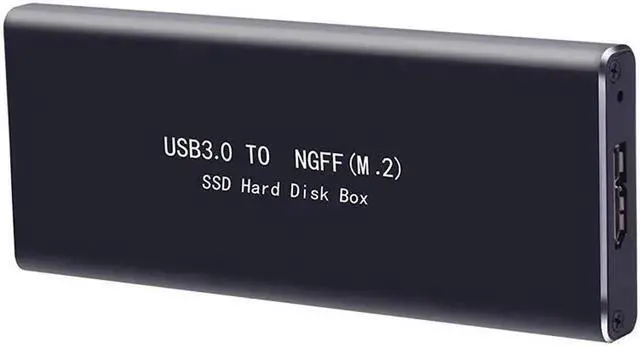 Alt view image 2 of 7 - Aluminium Alloy M.2 NGFF to USB3.0 SSD SATA Mobile Disk High Transmission Speed HDD Hard Drive Cases, M2 HDD to USB 3.0 Adapter Support UASP Compatible up to 5Gbps for 2230 2242 2260 2280