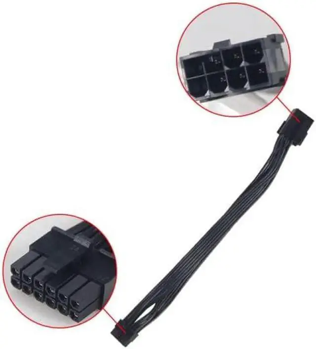 Alt view image 3 of 6 - Dual PCIe 6/8 Pin Female to Mini 12 Pin Male GPU Power Adapter Cable Compatible with NVIDIA GeForce RTX 30 Series RTX 3080 RTX 3090 GPU (8Pin)